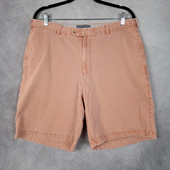 Peter Millar Other - Peter Millar Shorts Mens 34/35 Orange Pima Cotton Chino 8" Myopia Hunt Club Fox